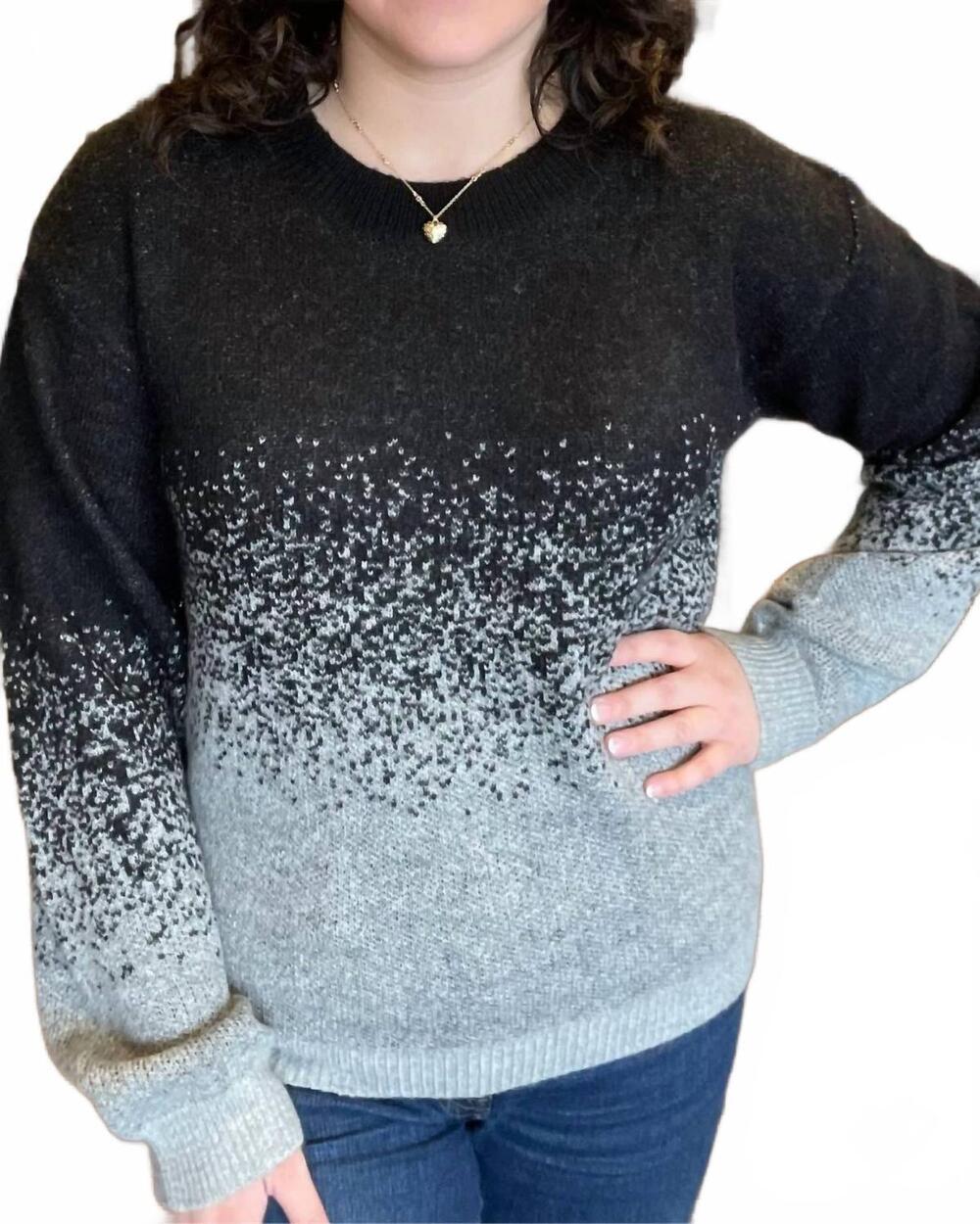 NEW ANOTHER LOVE marcia crew sweater in black